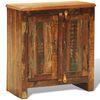 vidaXL Beistellschrank Altholz Massiv mit 2 T&uuml;ren Vintage