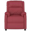 vidaXL Massagesessel mit Aufstehhilfe Weinrot Kunstleder