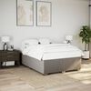 vidaXL Bettgestell ohne Matratze Taupe 160x200 cm Stoff