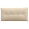 vidaXL R&uuml;ckenkissen Creme 100 x 50 cm Mikrofaserstoff