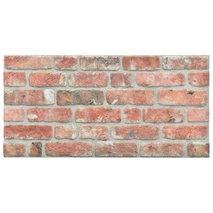 vidaXL 3D-Wandpaneele 10 Stk. Rot Backstein-Optik EPS