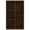 vidaXL B&uuml;cherregal/Sideboard Braun Eiche 50x25x80 cm Holzwerkstoff