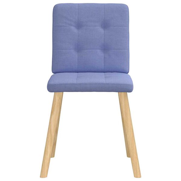 vidaXL Esszimmerst&uuml;hle 4 Stk. Jeansblau Stoff