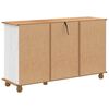 vidaXL Schubladenkommode mit Schubladen ASKIM Wei&szlig; 79 x 40 x 133,5 cm
