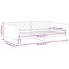 vidaXL Tagesbett Hellgrau 100x200 cm Stoff