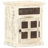 vidaXL Nachttisch Wei&szlig; 40&times;30&times;50 cm Mango Massivholz