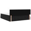 vidaXL Ottoman-Bett mit Matratzen Schwarz 180x200 cm Samt