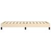 vidaXL Bettgestell ohne Matratze Creme 90x200 cm Stoff