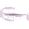 vidaXL Bettgestell mit Kopfteil Sonoma-Eiche 120x190 cm