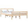vidaXL Massivholzbett 135x190 cm