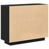 vidaXL Sideboard Schwarz Eichen-Optik 92 x 35 x 75 cm Holzwerkstoff