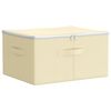 vidaXL Aufbewahrungsbox Vliesstoff 43 x 34 x 23 cm 33,6 L Creme