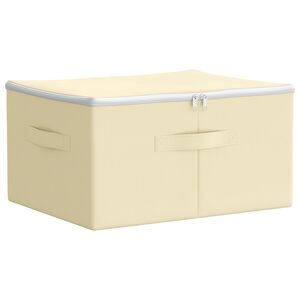 vidaXL Aufbewahrungsbox Vliesstoff 43 x 34 x 23 cm 33,6 L Creme