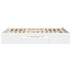 vidaXL Bettgestell Wei&szlig; 135x190 cm Holzwerkstoff