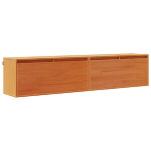 vidaXL Wandschrank 2 stk. Wachsbraun 80 x 30 x 35 cm