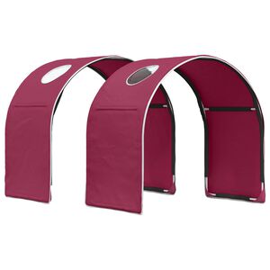 vidaXL Bett-Tunnel f&uuml;r Kinder-Hochbetten 2 pcs Rot Polyester