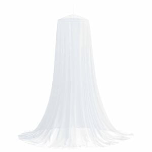 vidaXL Moskito-Netz f&uuml;r das Bett 3 pcs 156 Mesh Wei&szlig; ⌀56 x 220 cm