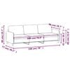 vidaXL 3-Sitzer-Sofa Dunkelgr&uuml;n 180 cm Samt