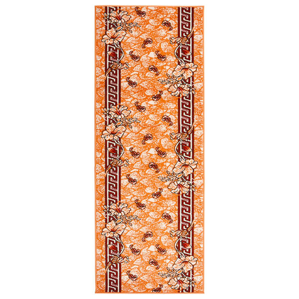 vidaXL Teppichl&auml;ufer BCF Terrakottarot 100x350 cm