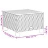 vidaXL 7-tlg. Garten-Sofagarnitur mit Kissen Grau Poly Rattan