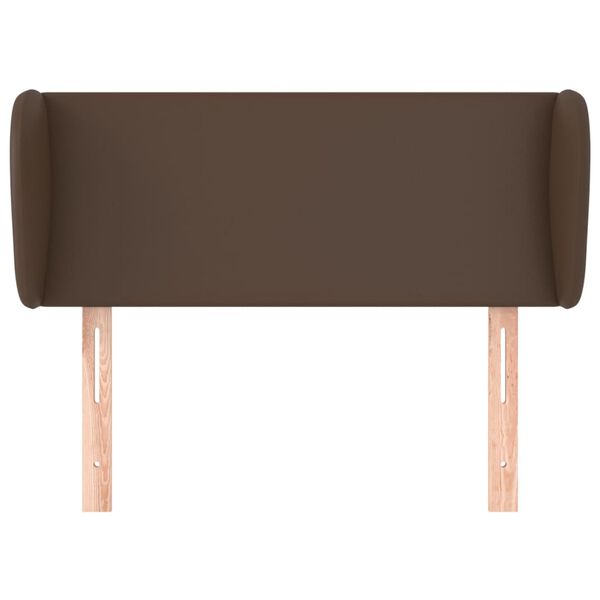 vidaXL Kopfteil mit Ohren Braun 83x23x78/88 cm Kunstleder