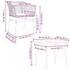 vidaXL 5-tlg. Garten-Essgruppe mit Kissen Schwarz Poly Rattan Glas