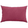 vidaXL Sofakissen 2 St&uuml;ck Weinrot 60 x 40 cm Cordstoff