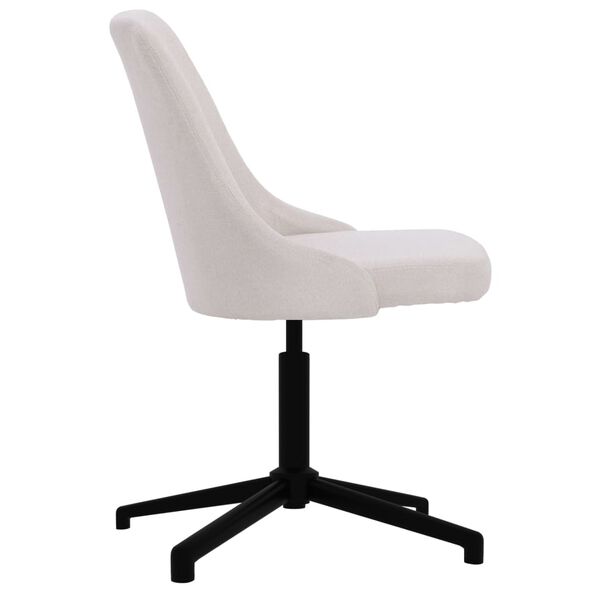 vidaXL Esszimmerst&uuml;hle 2 Stk. Drehbar Creme Stoff