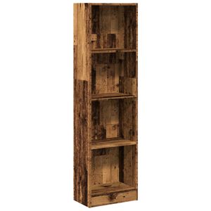 vidaXL B&uuml;cherregal Altholz-Optik 40x24x176 cm Holzwerkstoff