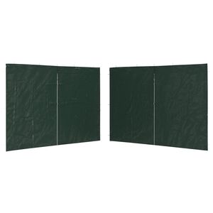 vidaXL Partyzelt-Seitenwände 2 Stück Reißverschluss PE Grün