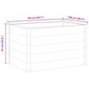 vidaXL Garten-Hochbeet WPC 150x100x91 cm Grau