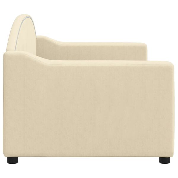 vidaXL Tagesbett Creme 80x200 cm Stoff