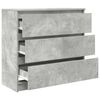 vidaXL Sideboard Betongrau 80x35x76 cm Holzwerkstoff
