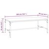 vidaXL Couchtisch R&auml;uchereiche 100x50x35 cm Holzwerkstoff