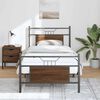 vidaXL Bettgestell ohne Matratze Braun Eiche 75x190 cm Holzwerkstoff