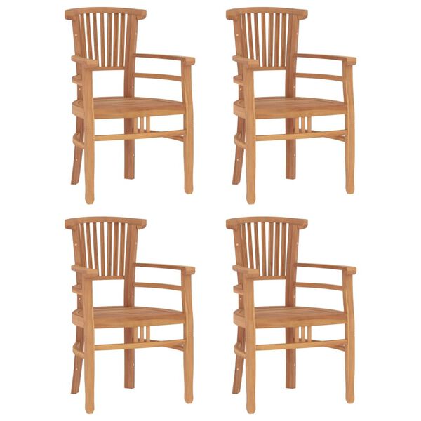 vidaXL 5-tlg. Garten-Essgruppe Massivholz Teak