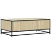 vidaXL Couchtisch Sonoma-Eiche 100x57x35 cm Holzwerkstoff und Metall