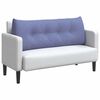 vidaXL R&uuml;cken Kissen Jeans blau 120 x 24 x 50 cm Stoff