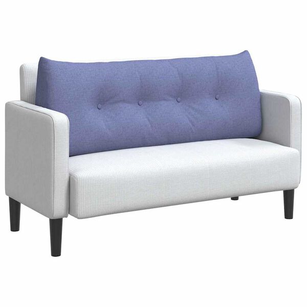 vidaXL R&uuml;cken Kissen Jeans blau 120 x 24 x 50 cm Stoff