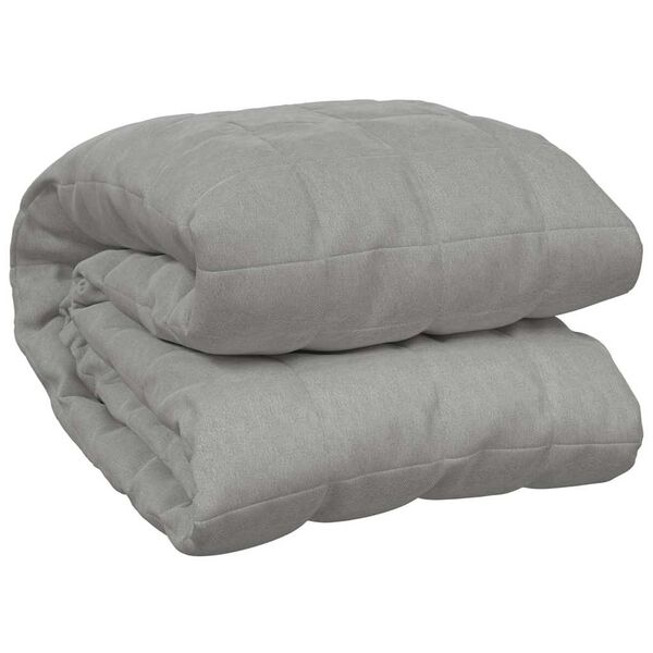 vidaXL Gewichtsdecke Grau 235x290 cm 11 kg Stoff
