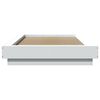 vidaXL Bettgestell mit LED Wei&szlig; 100x200 cm Holzwerkstoff