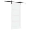 vidaXL Schiebet&uuml;r ORKDAL Wei&szlig; 86 x 198,5 cm Massives Kiefernholz
