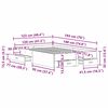 vidaXL Bettgestell mit Schubladen Schwarz Eichen-Optik 120 x 190 cm