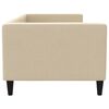 vidaXL Tagesbett Creme 80x200 cm Stoff