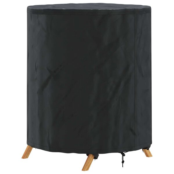 vidaXL Tischdecken Uni Schwarz 62 x 62 x 70 cm Stoff