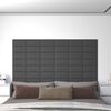 vidaXL Wandkopfteilen 12 pcs Grau 30 x 15 cm Stoff