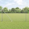 vidaXL Zaunpfosten Silber 50 x 1 m (25 x 25 mm Masche) Stahl