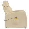 vidaXL Massagesessel Creme Stoff