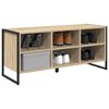 vidaXL Schuhschrank mit Speicher Sonoma 60 x 35 x 44 cm Holzwerkstoff