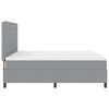 vidaXL Boxspringbett mit Matratze Hellgrau 180 x 200 cm Stoff